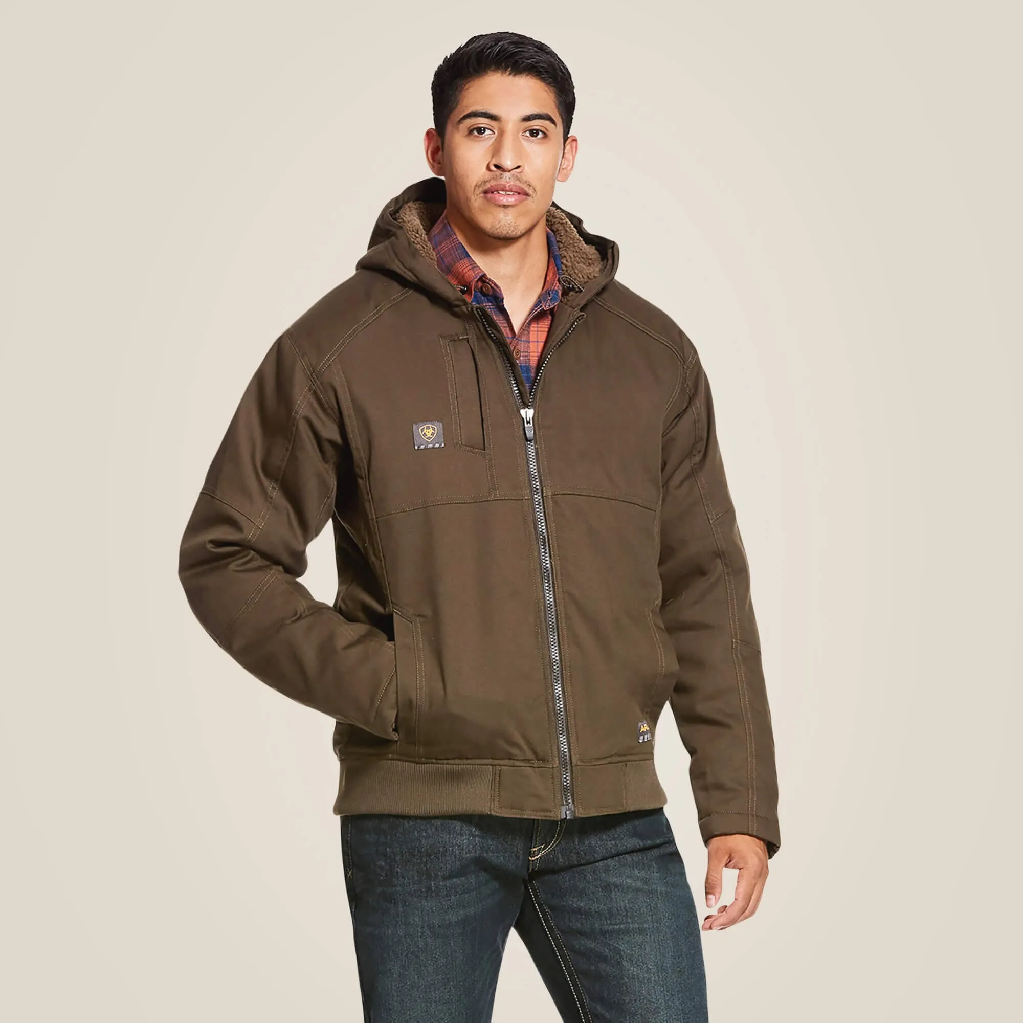 Ariat Rebar Jackets Men's Brown Rebar DuraCanvas Jacket 10027842