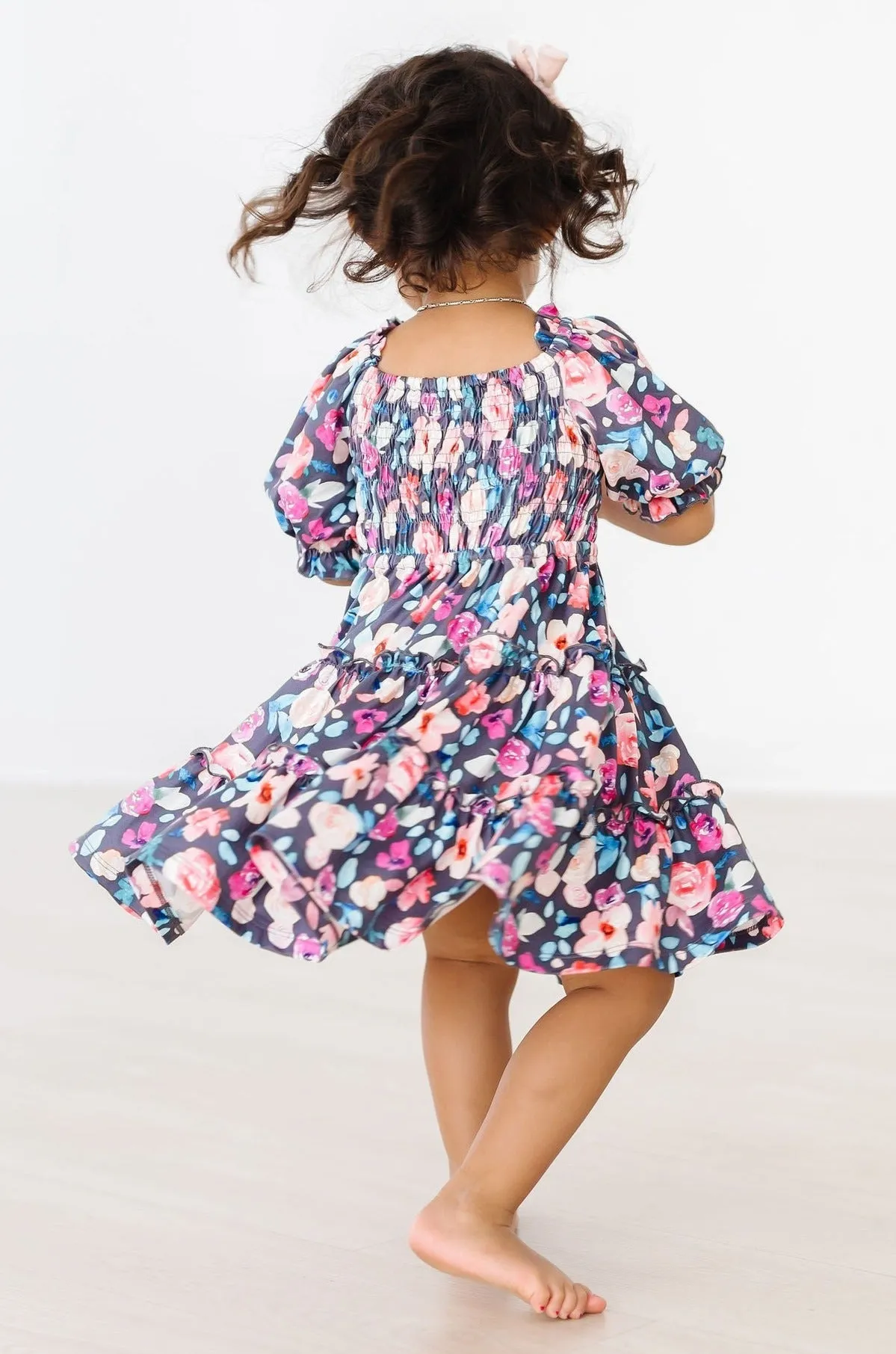 Beauty in Bloom Smocked Ruffle Dress
