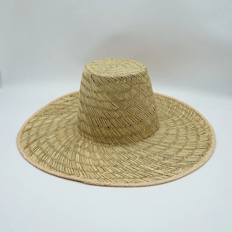 Boho Hat - Summer Hats, Sun Hat, Beach Hat - Wide Brim Straw Hat, Vintage Style Ottili Natural Grass