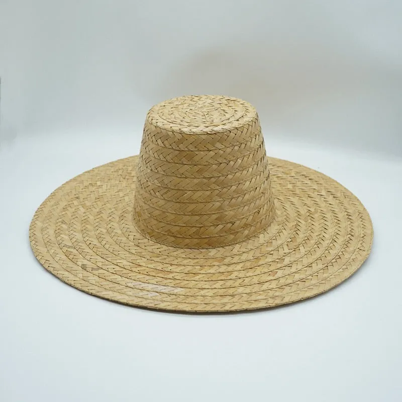 Boho Hat - Summer Hats, Sun Hat, Beach Hat - Wide Brim Straw Hat, Vintage Style Ottili Natural Grass