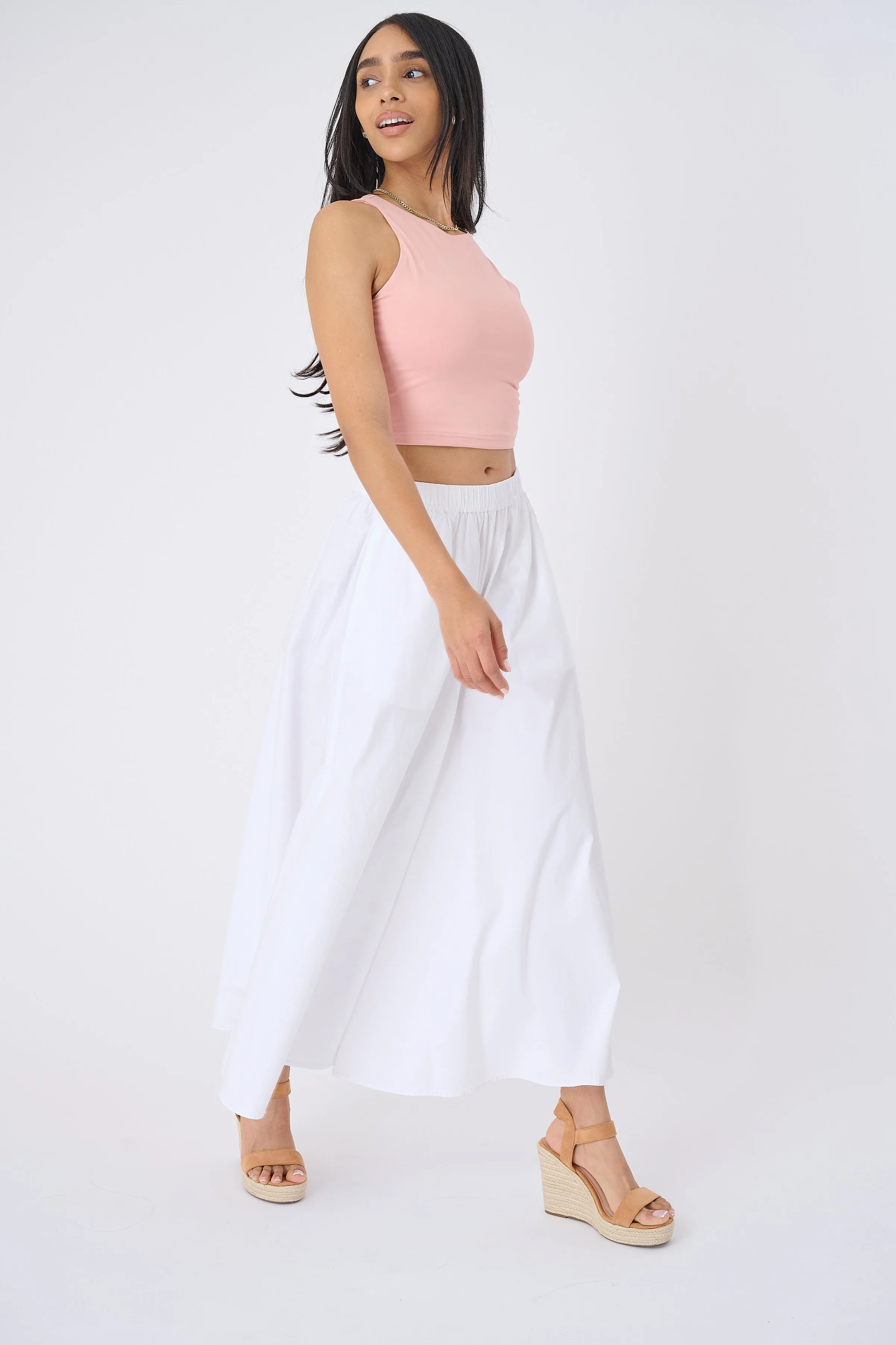 Bora Stretch Poplin Super Wide Leg Pant