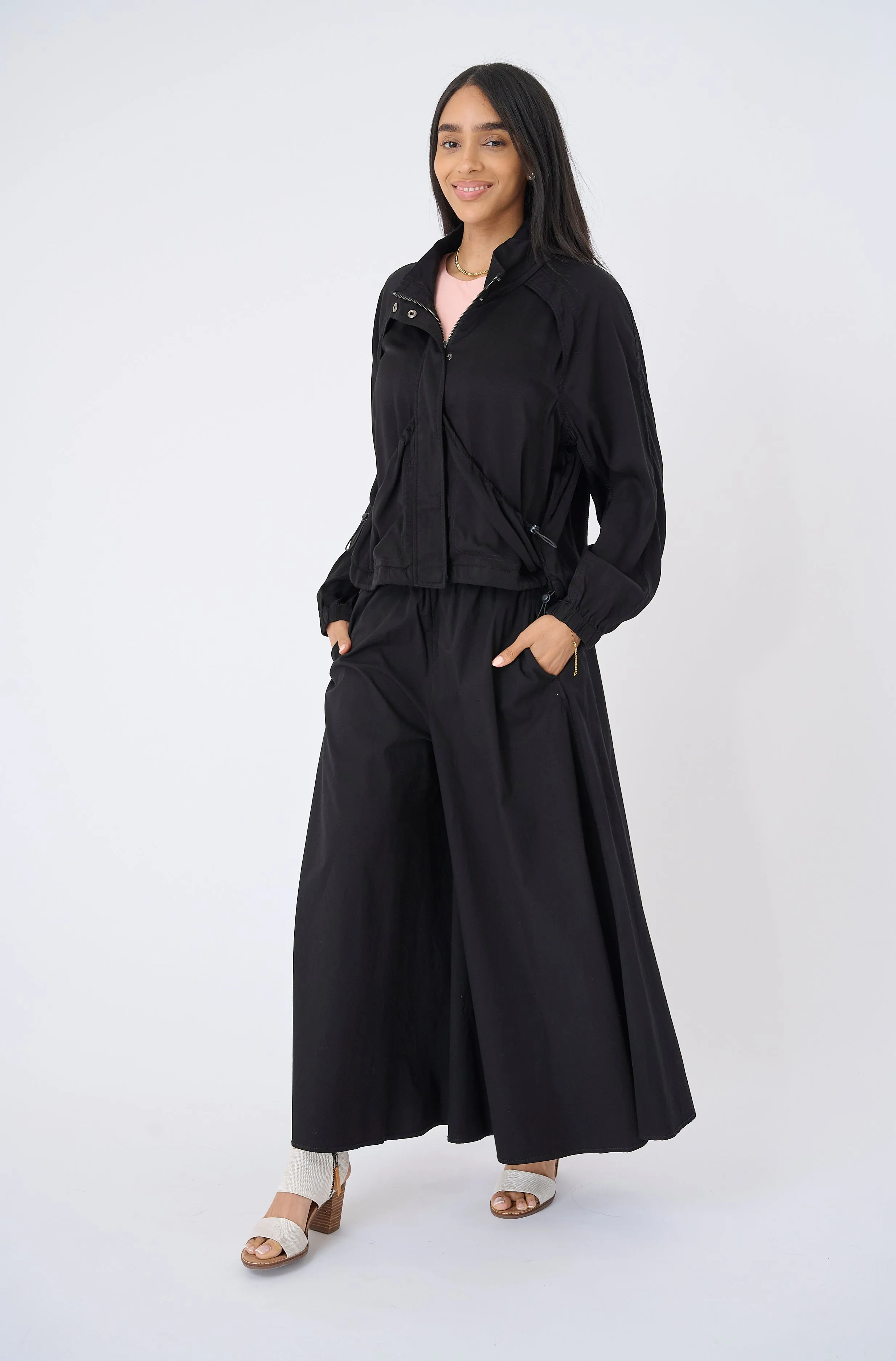 Bora Stretch Poplin Super Wide Leg Pant