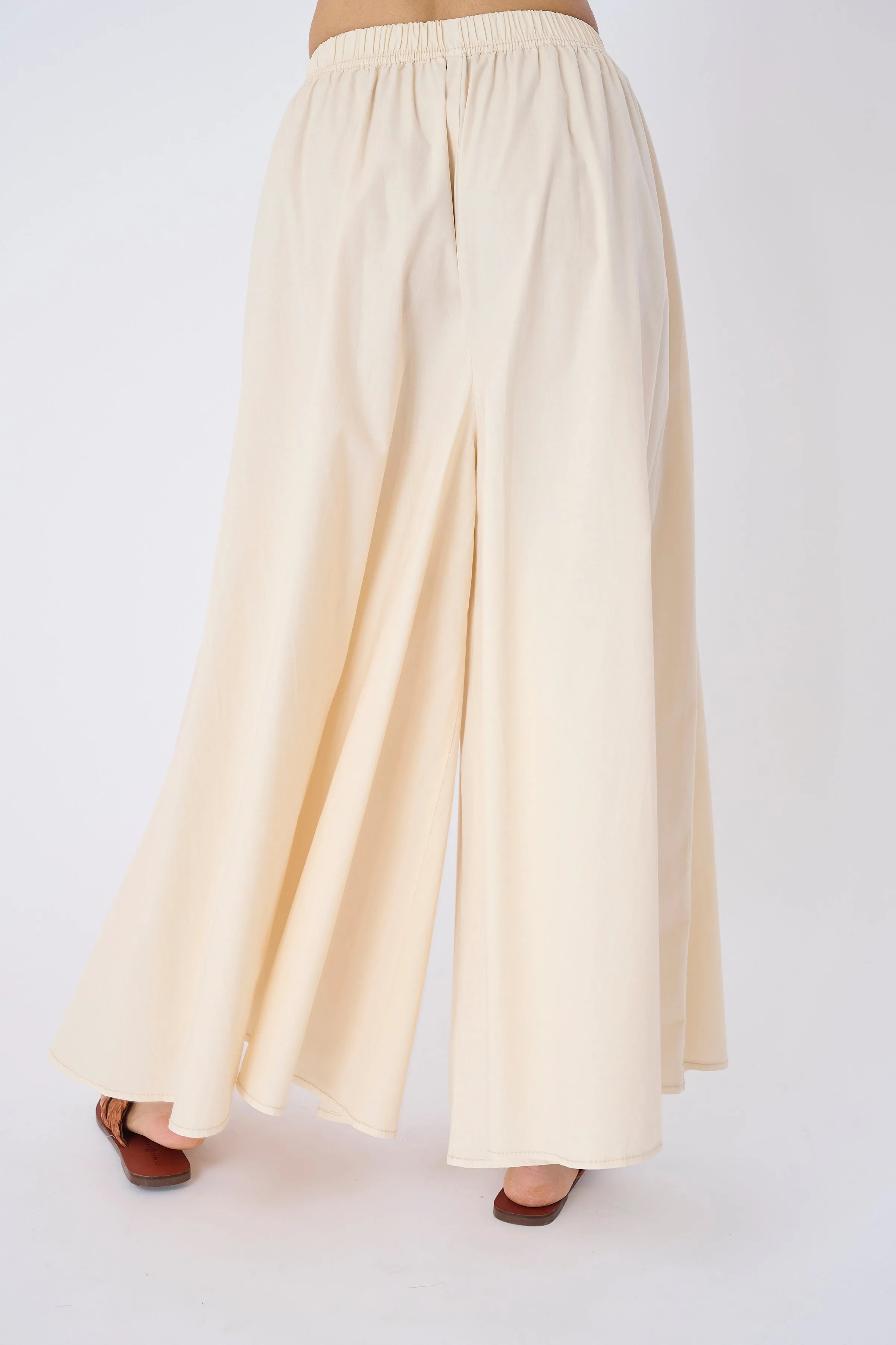 Bora Stretch Poplin Super Wide Leg Pant