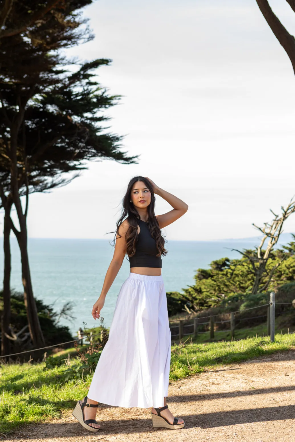 Bora Stretch Poplin Super Wide Leg Pant