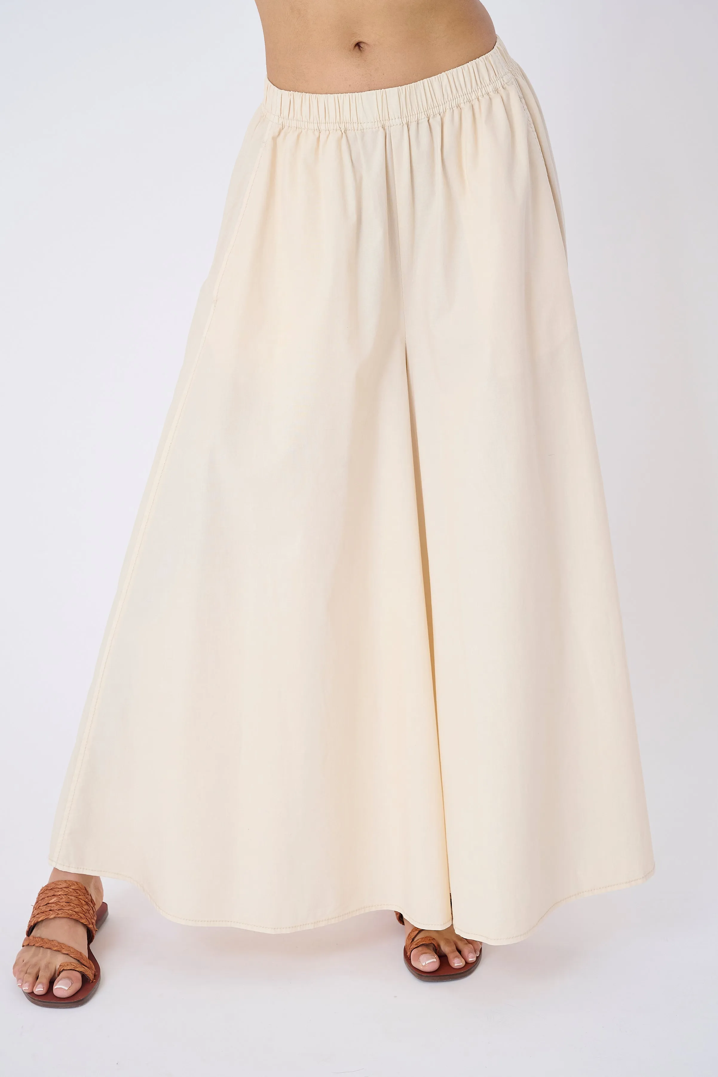 Bora Stretch Poplin Super Wide Leg Pant
