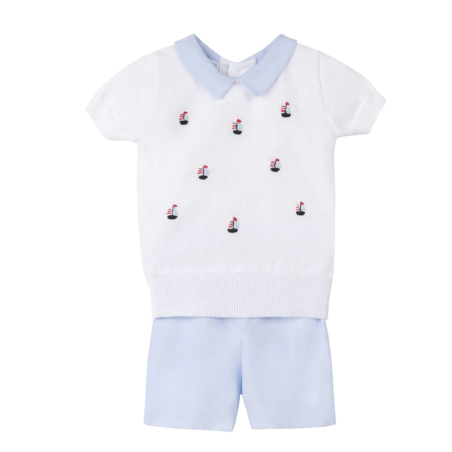 Boys Sailboat Sweater Set