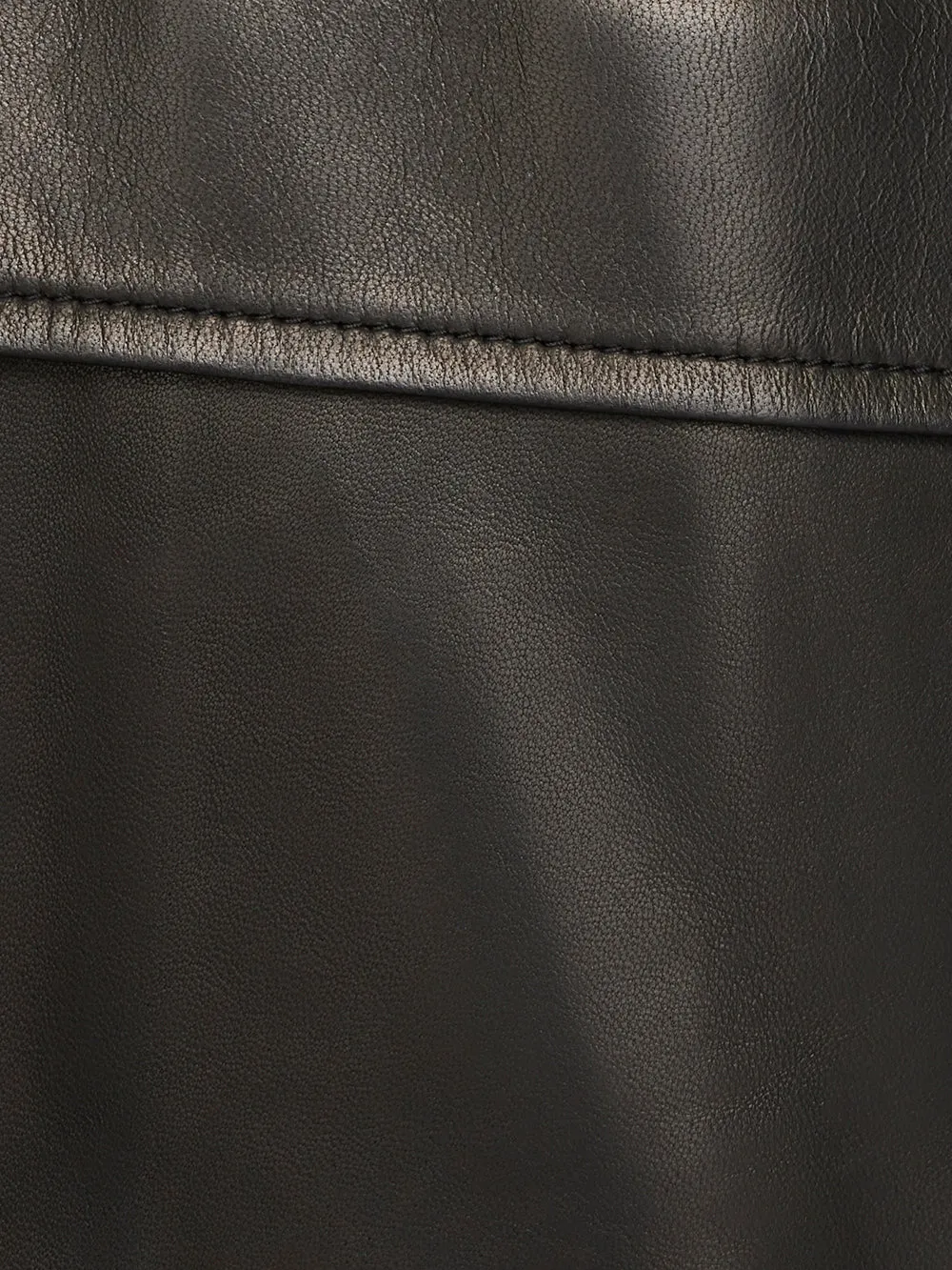 Cargo Leather Short -- Noir