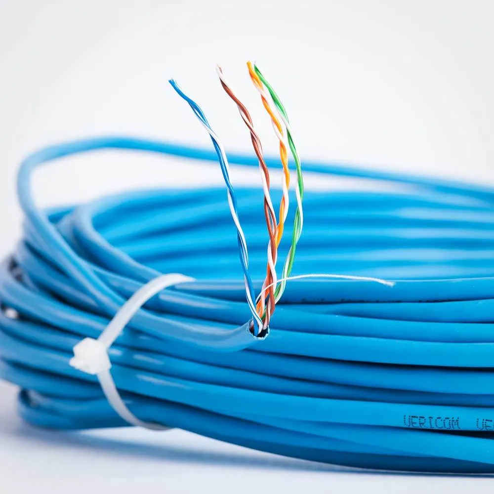 Cat5E Cable by the Foot - 24AWG Solid 350MHz CMR Bare Copper Ethernet