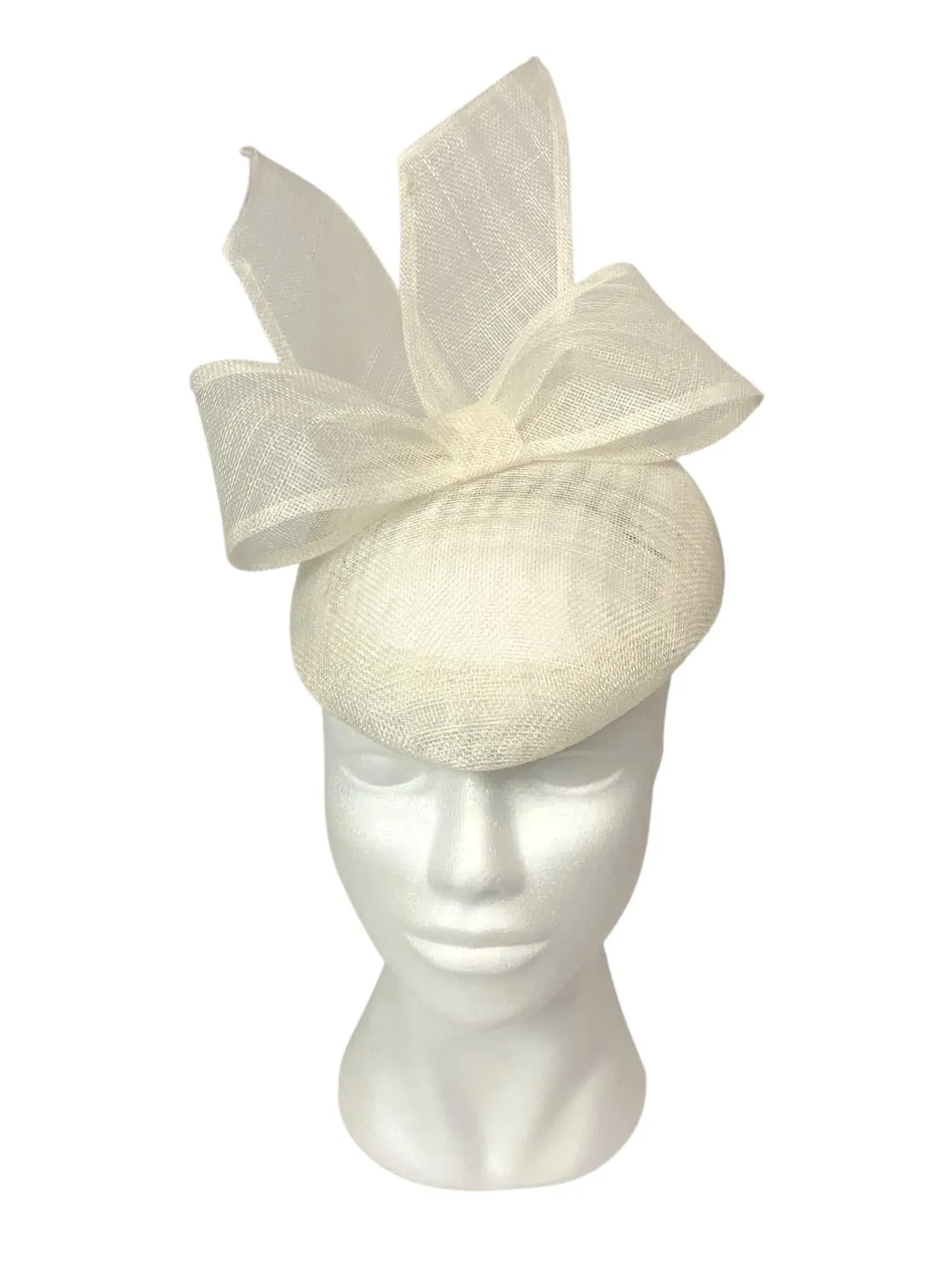 Cheltenham Button Bow Hat / Cream