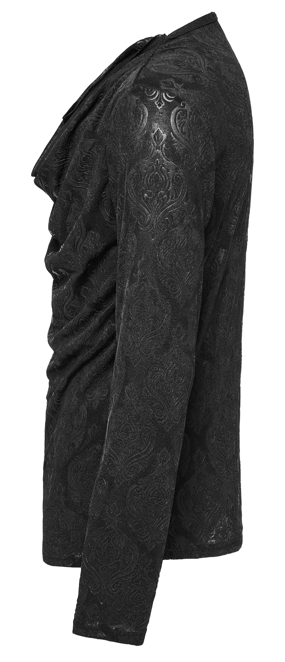 Chic Goth Cowl Neck Top - Versatile Daily Statement Piece