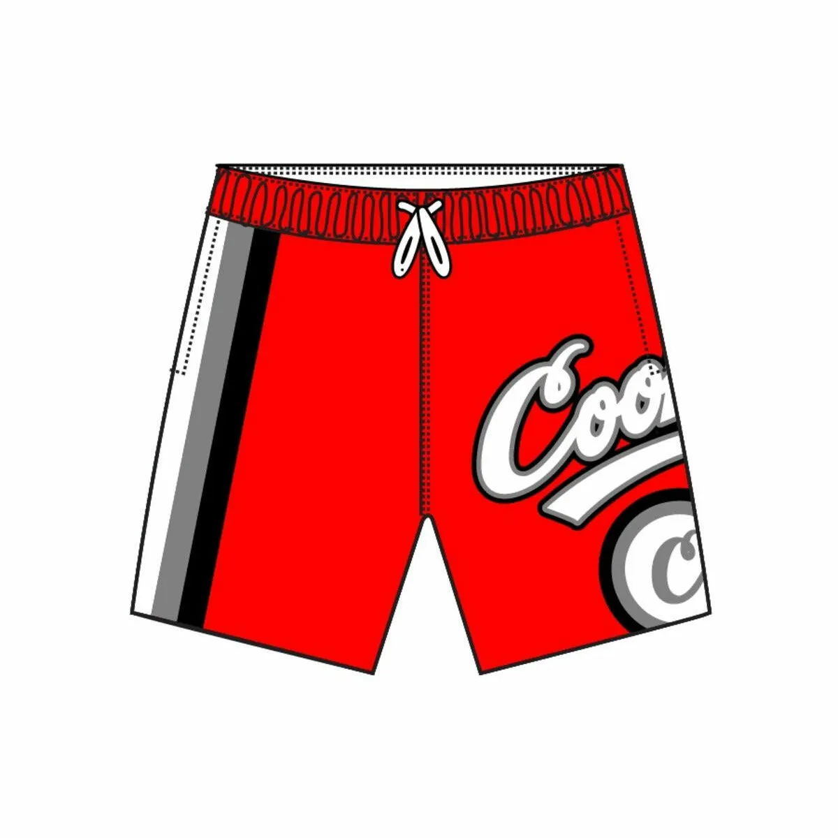 Cookies Puttin In Work Red Poly Boardshorts (1558B6111)