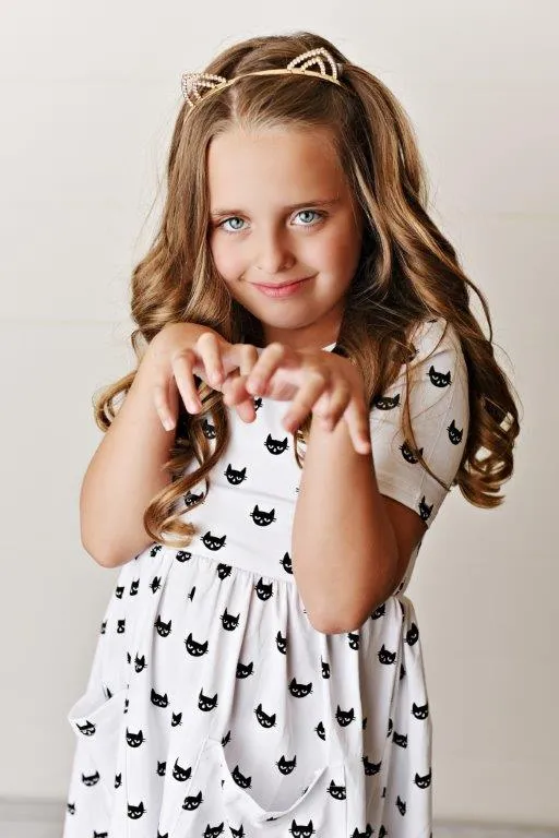 Cool Cat Twirl Dress
