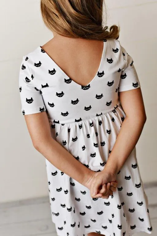 Cool Cat Twirl Dress