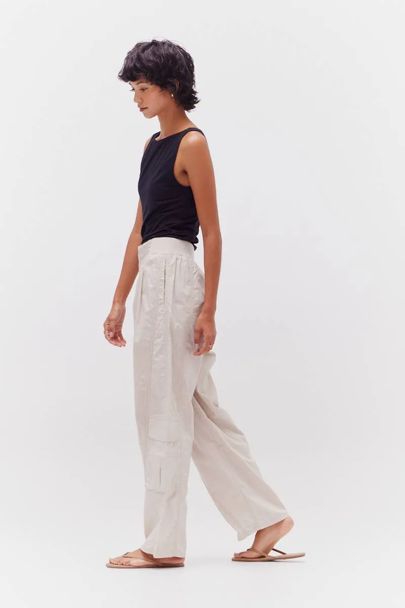 Cotton Poplin Cargo Pants