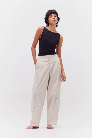 Cotton Poplin Cargo Pants