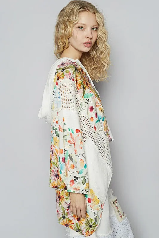 Crochet Patch Lace Floral Top