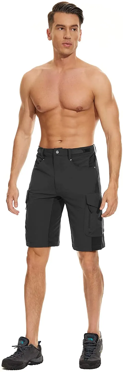 Cycorld Mens-Mountain-Bike-Shorts, Loose Fit with Zippered Pockets, MTB, Cycling,Hiking,Cargo,Outdoor Lightweight Shorts