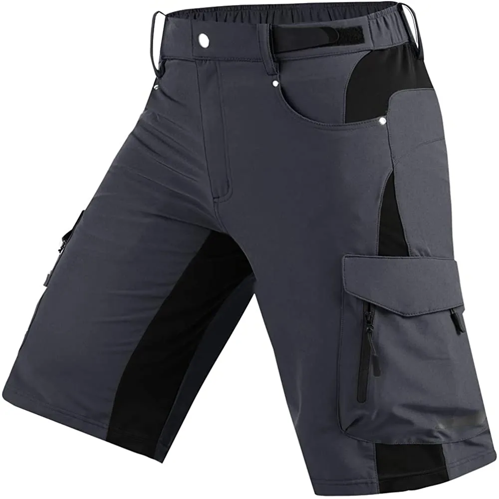 Cycorld Mens-Mountain-Bike-Shorts, Loose Fit with Zippered Pockets, MTB, Cycling,Hiking,Cargo,Outdoor Lightweight Shorts