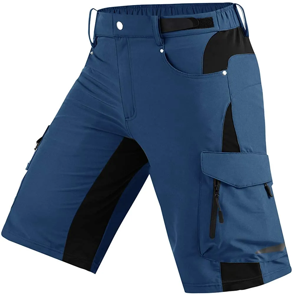 Cycorld Mens-Mountain-Bike-Shorts, Loose Fit with Zippered Pockets, MTB, Cycling,Hiking,Cargo,Outdoor Lightweight Shorts