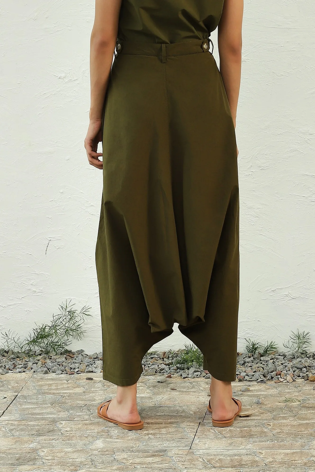 Dark Olive Harem Pants