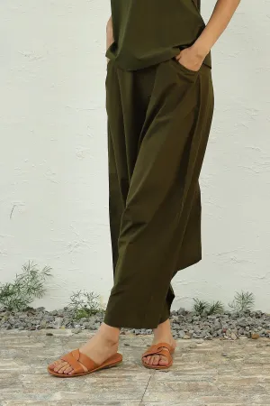 Dark Olive Harem Pants