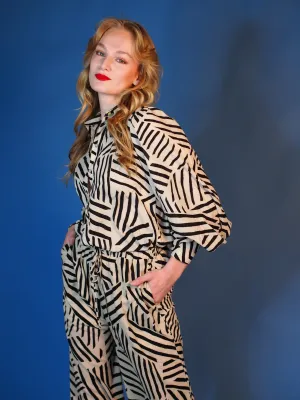 Del Mar Elastic Waist Wide Leg Pants