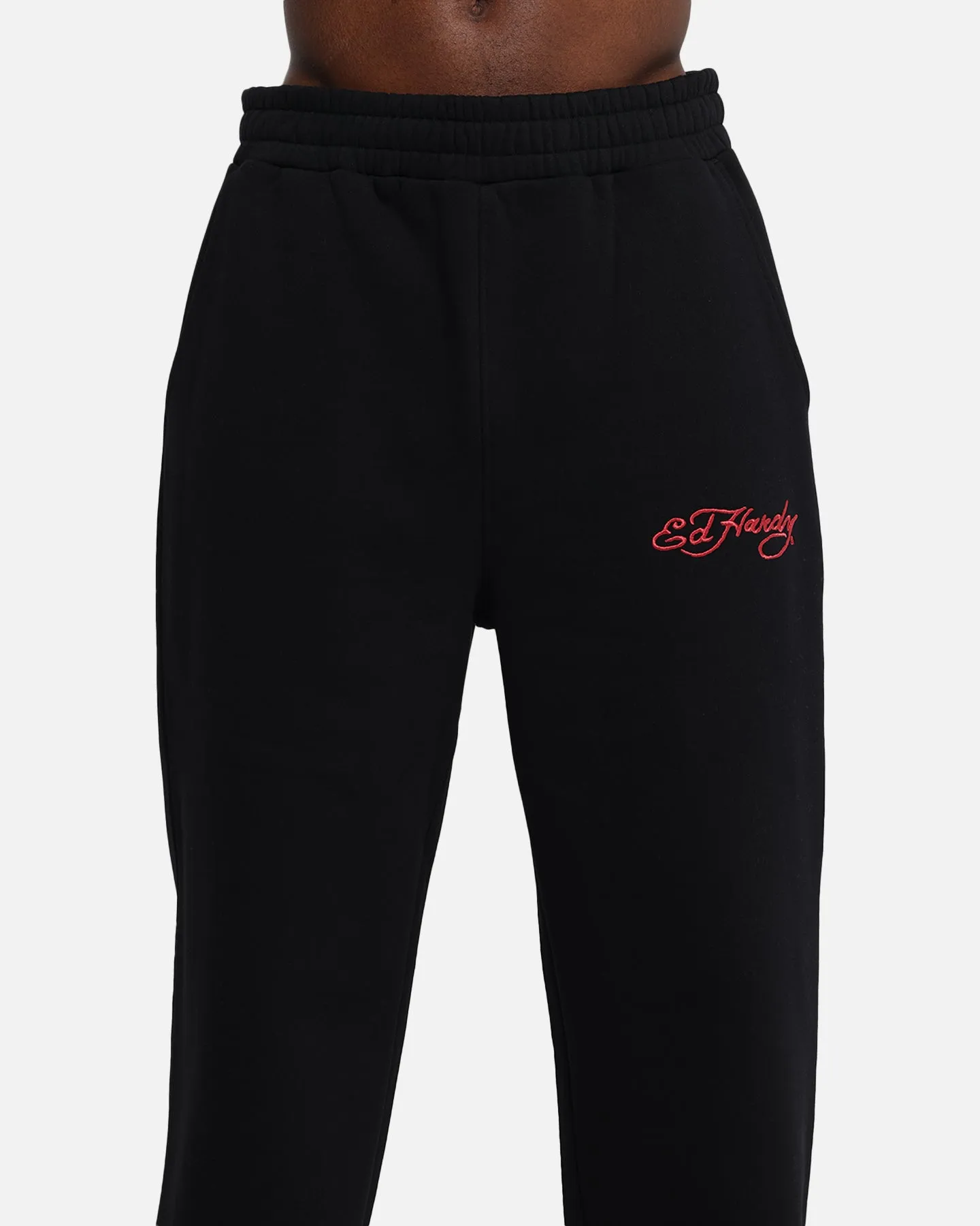 Ed Hardy Cherry Trackpants Black