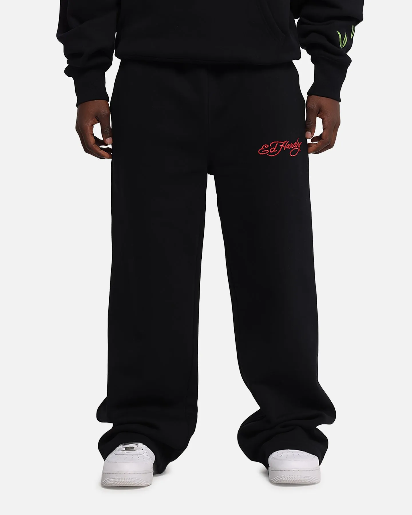 Ed Hardy Cherry Trackpants Black