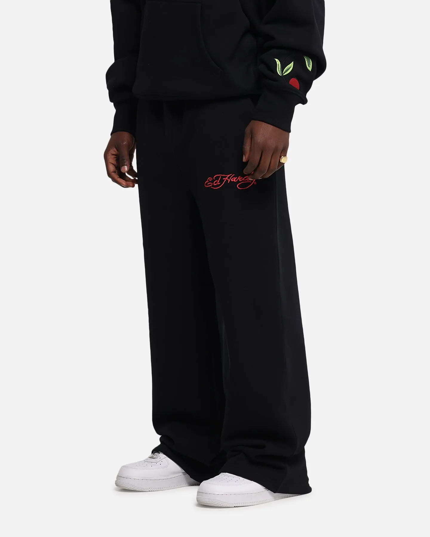 Ed Hardy Cherry Trackpants Black