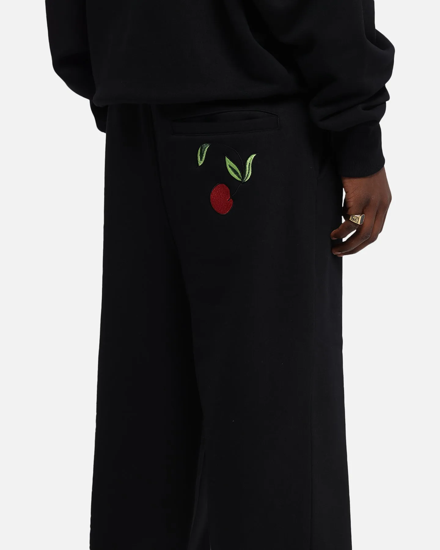 Ed Hardy Cherry Trackpants Black