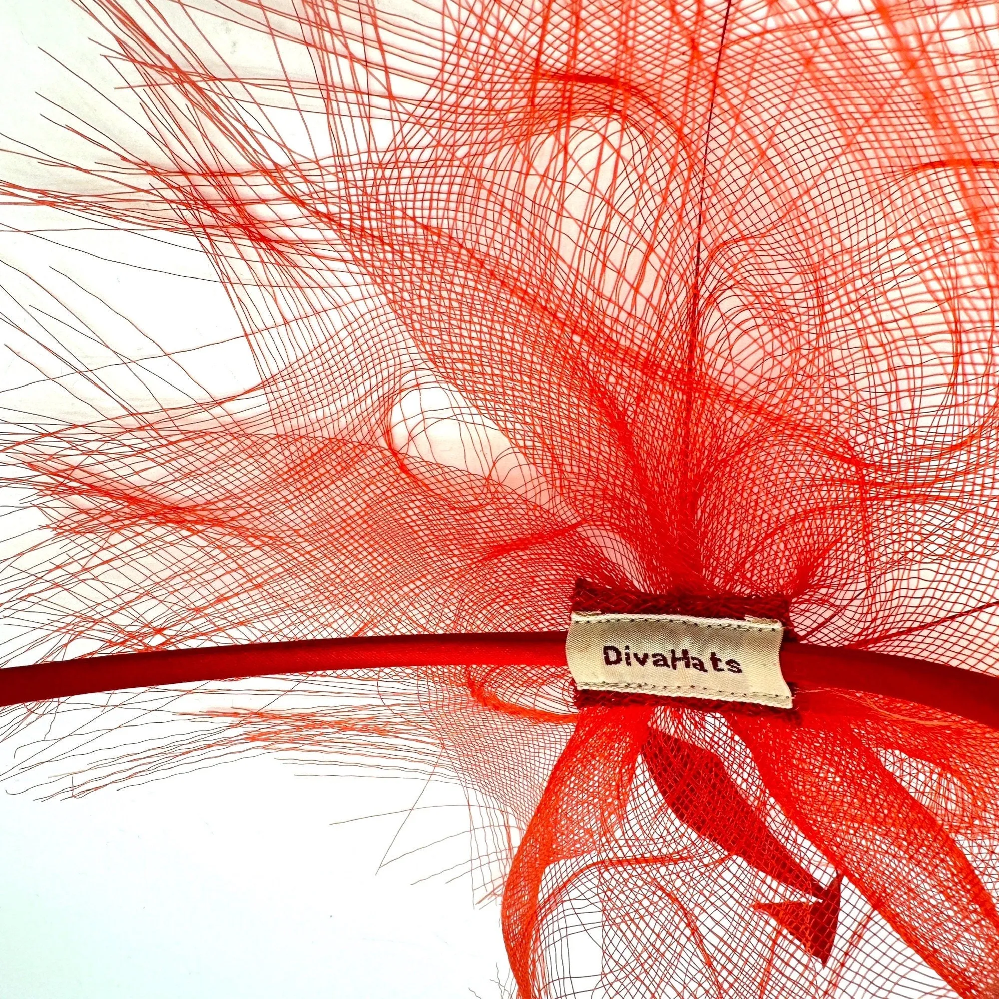 Extravagant Red Fascinator: Festive Christmas Headwear | Stylish Holiday Accessories
