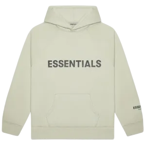 FEAR OF GOD ESSENTIALS 3D Silicon Applique Pullover Hoodie Alfalfa Sage
