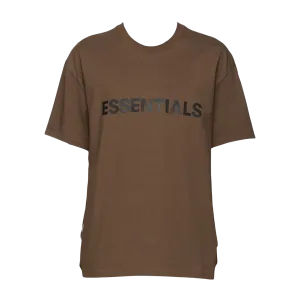 FEAR OF GOD ESSENTIALS x SSENSE Boxy T-Shirt Applique Logo Rain Drum
