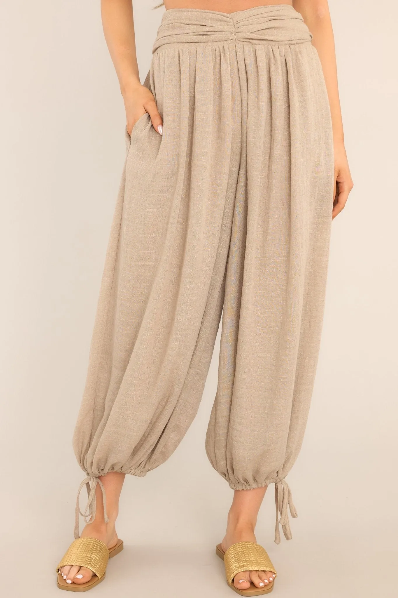 Float In The Wind Tan Pants