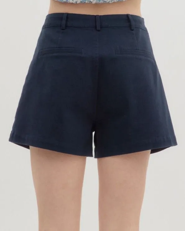 Front Pocket Shorts - Navy