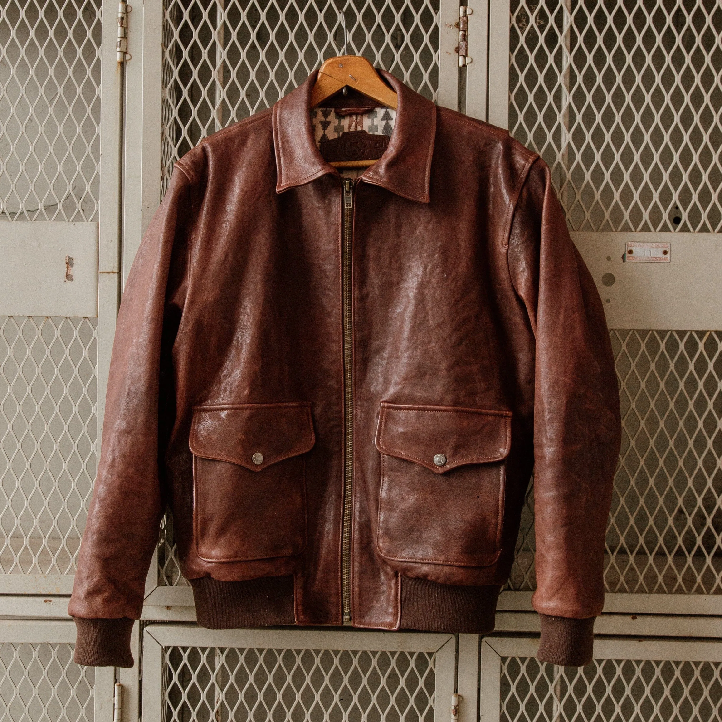 G-1 Leather Bomber - Cognac