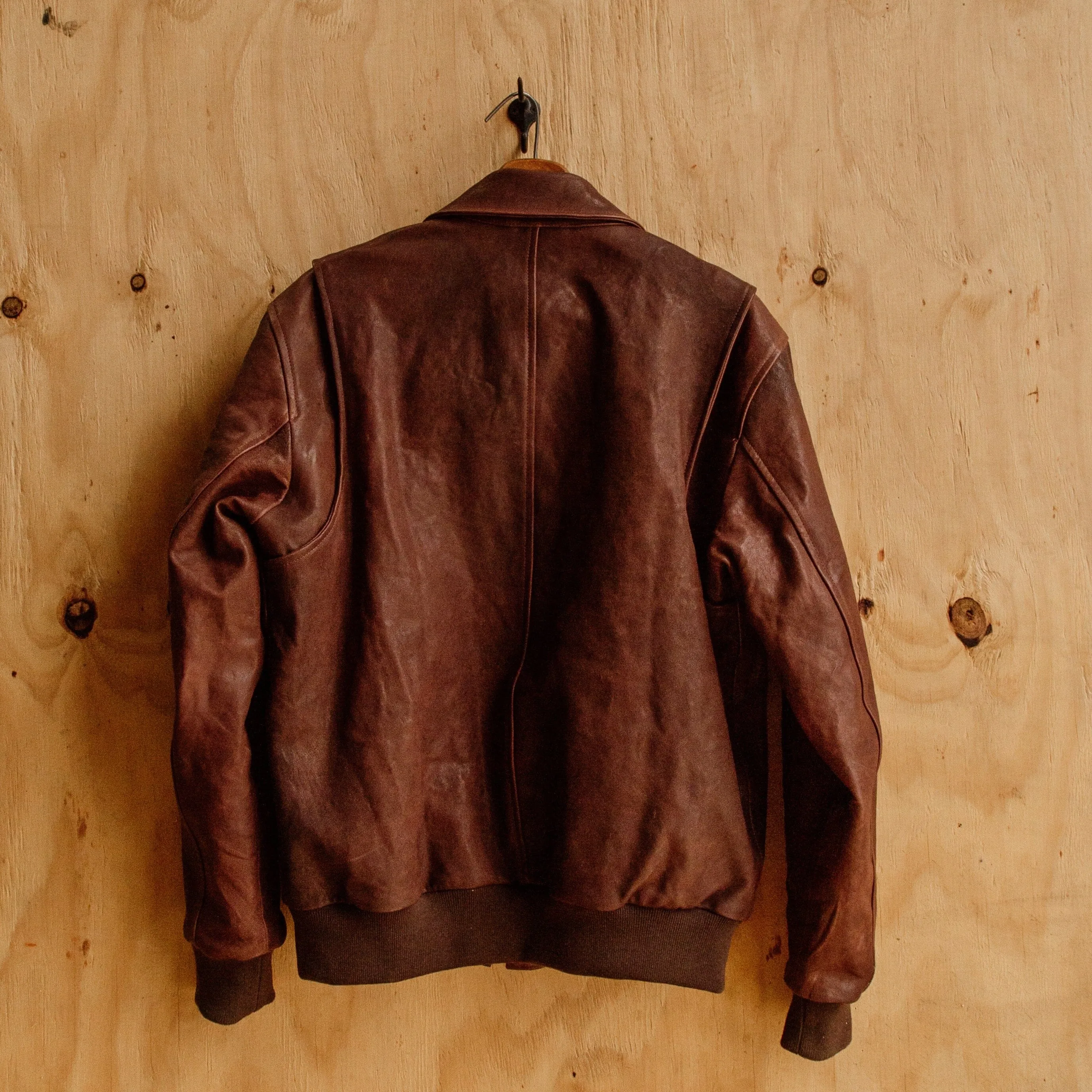 G-1 Leather Bomber - Cognac