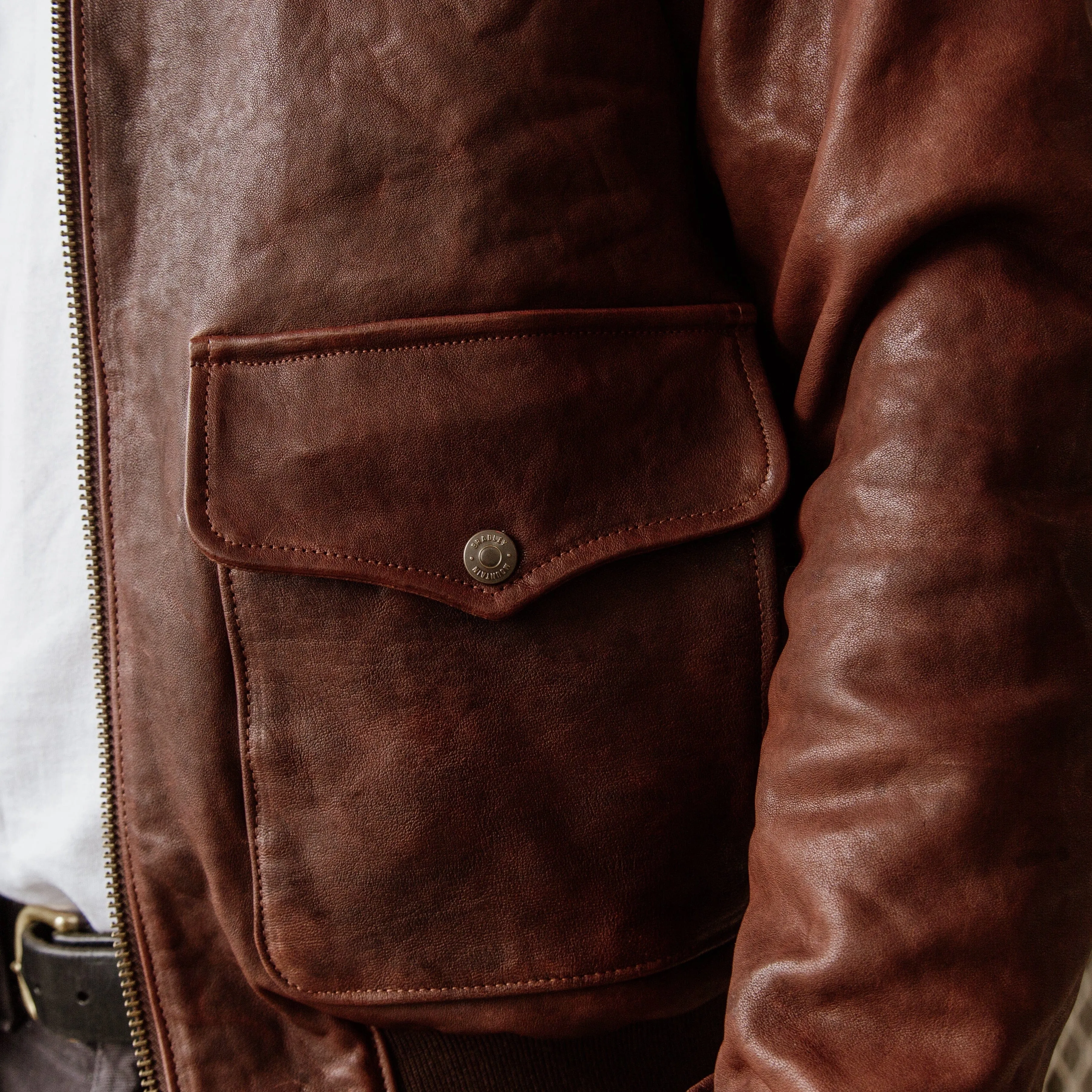 G-1 Leather Bomber - Cognac