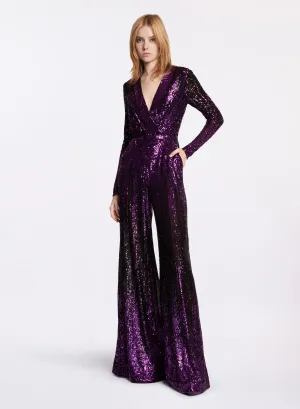 Gradient Sequin Jumpsuit