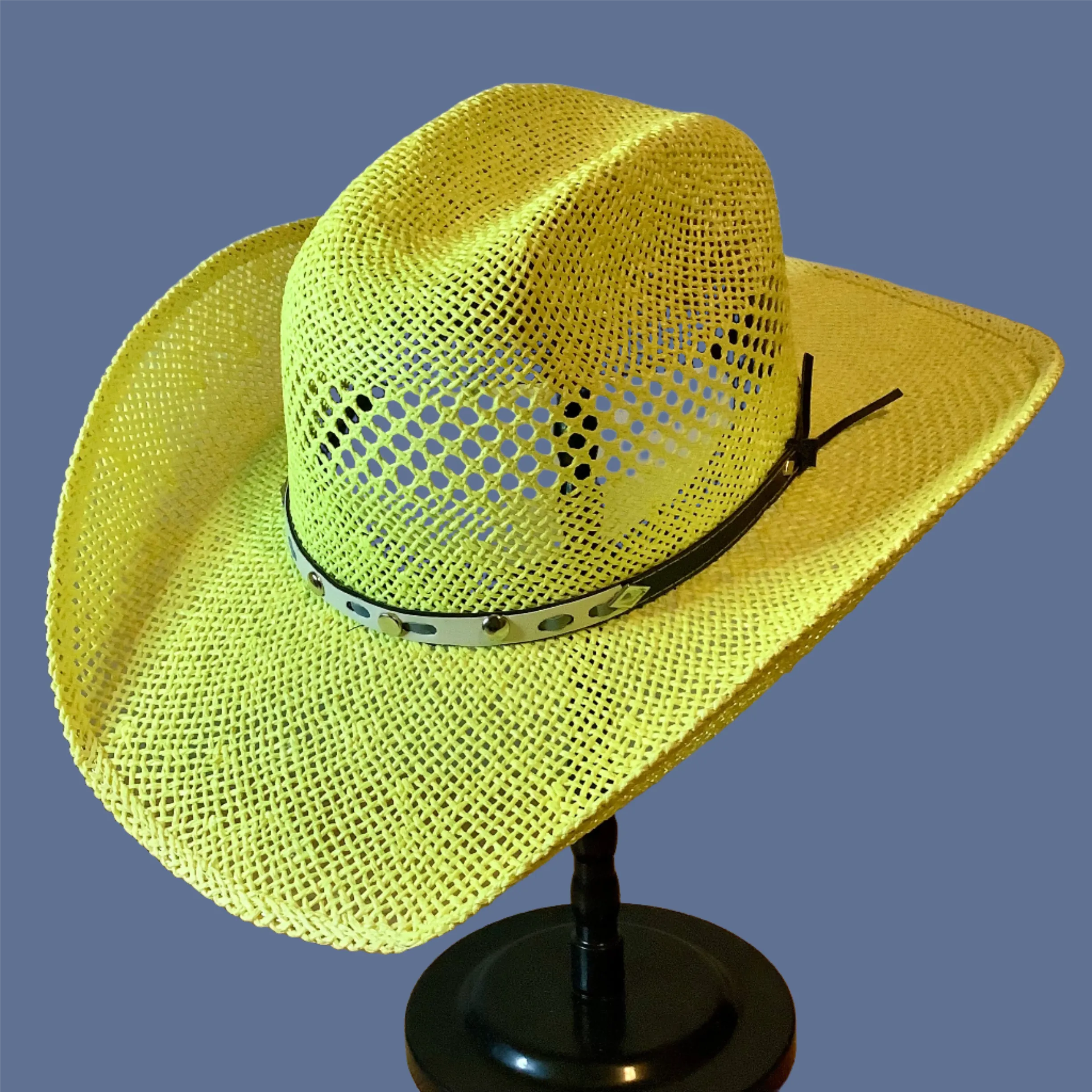 Green Western Straw hat