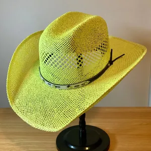 Green Western Straw hat
