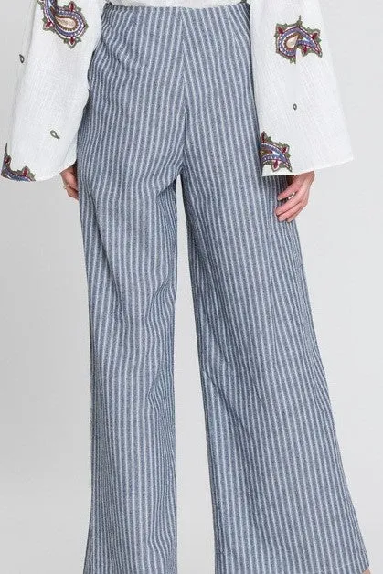 Hamilton All-Laced-Up Pants in Navy & White