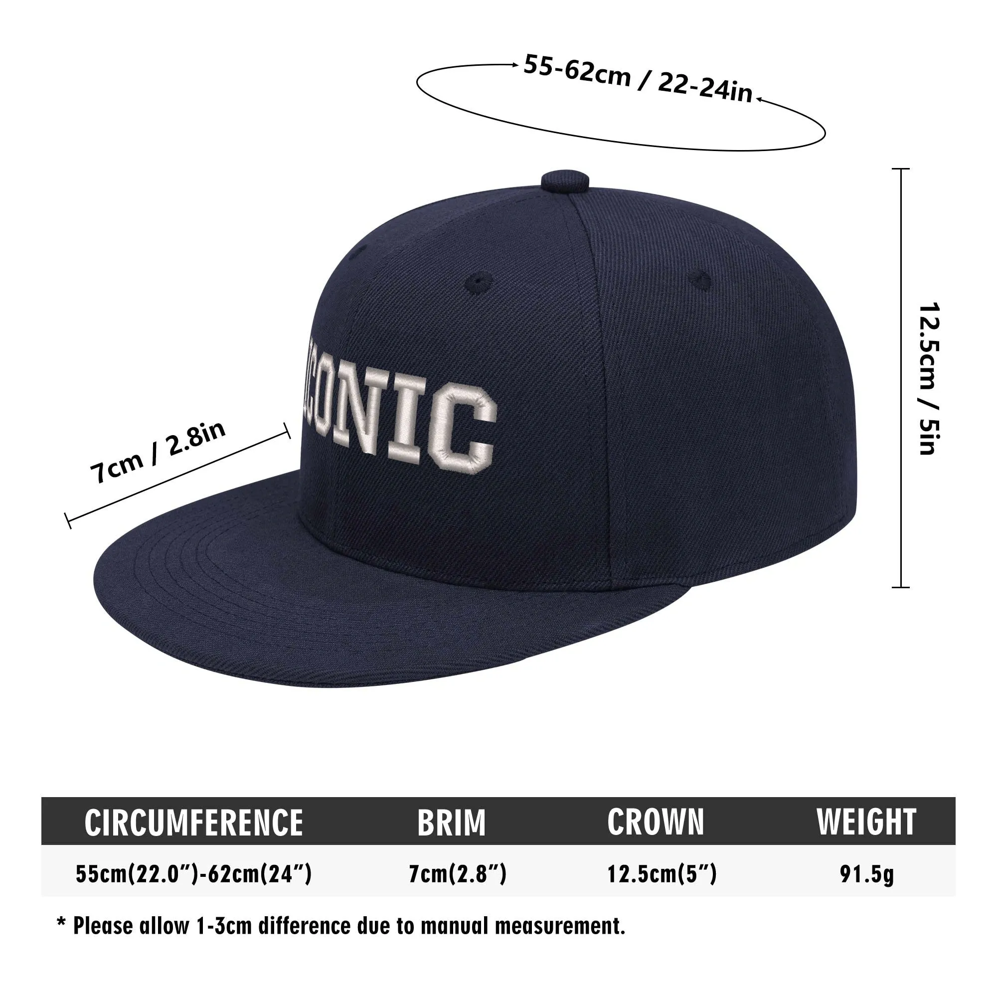 ICONIC Embroidered Streetwear Snapback Hats