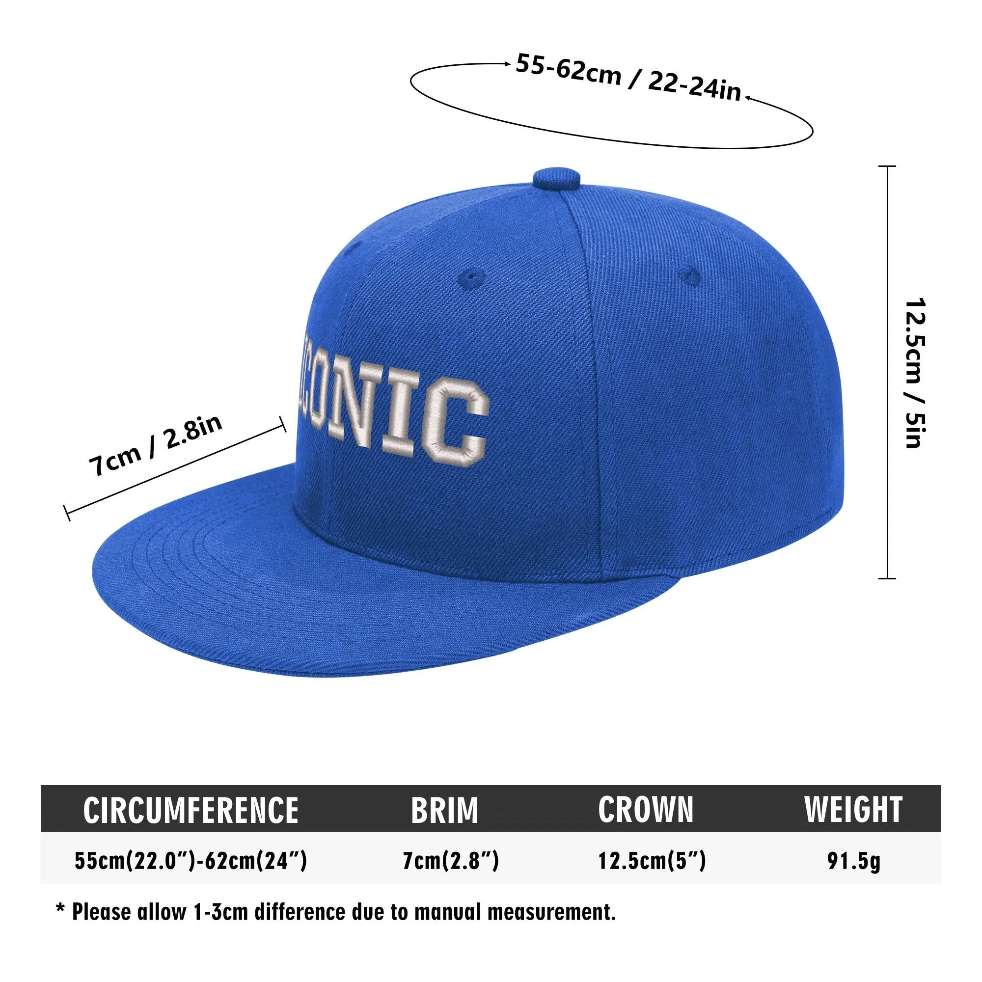 ICONIC Embroidered Streetwear Snapback Hats
