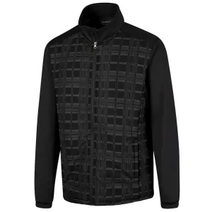 Island Green Plaid Print Padded Jacket