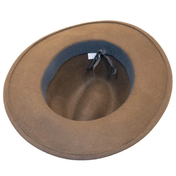Jeanne Simmons - Wool Felt Fashion Fedora w- Feather