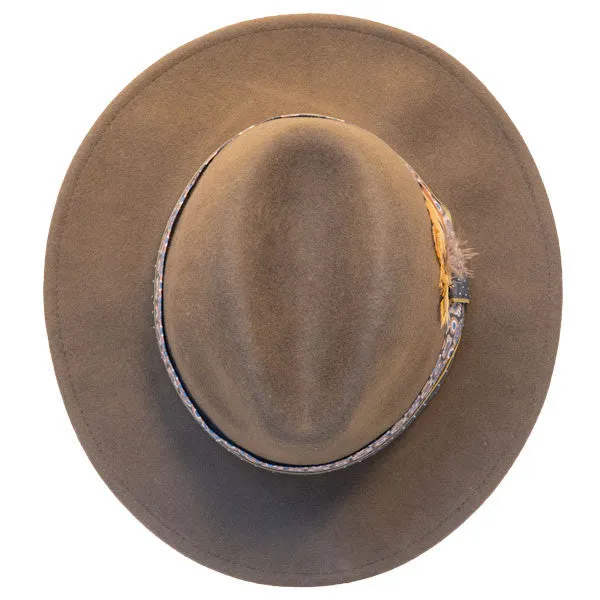 Jeanne Simmons - Wool Felt Fashion Fedora w- Feather