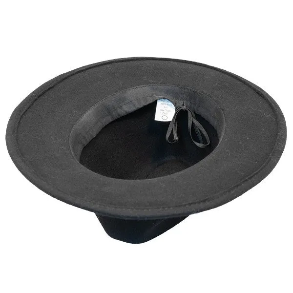 Jeanne Simmons - Wool Felt Fashion Fedora w- Feather