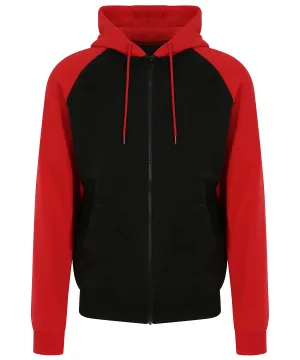 Jet Black/Fire Red - Baseball zoodie