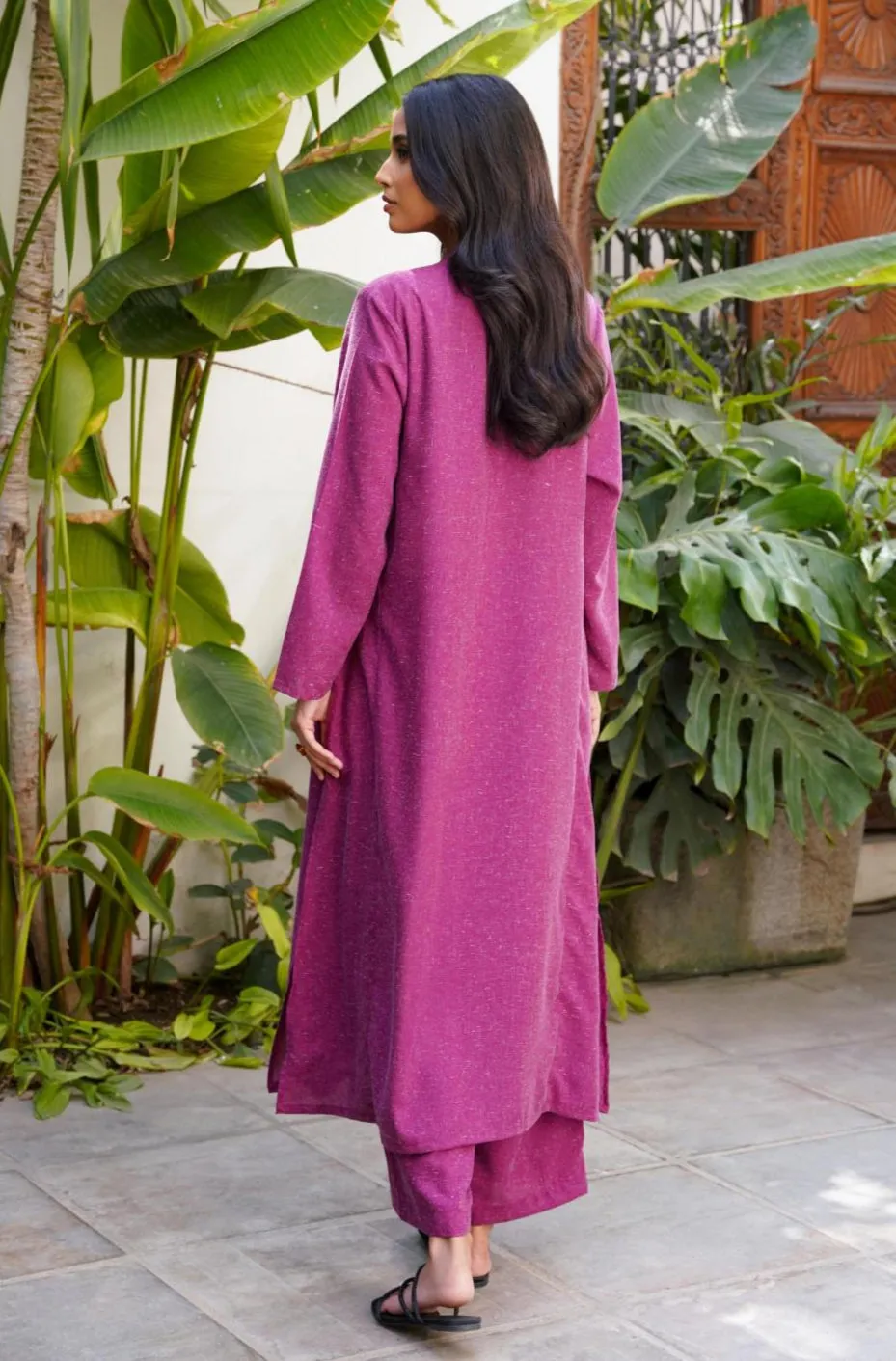 Kalidaar Co-Ord - Berry Plum